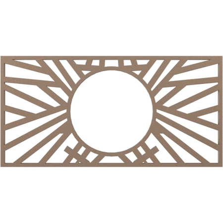 Ekena Millwork Hoover Architectural Grade PVC Pierced Ceiling Medallion, Copper, 26"W x 13"H x 9 5/8"ID x 3/4"P CMPP26X13HOSCO